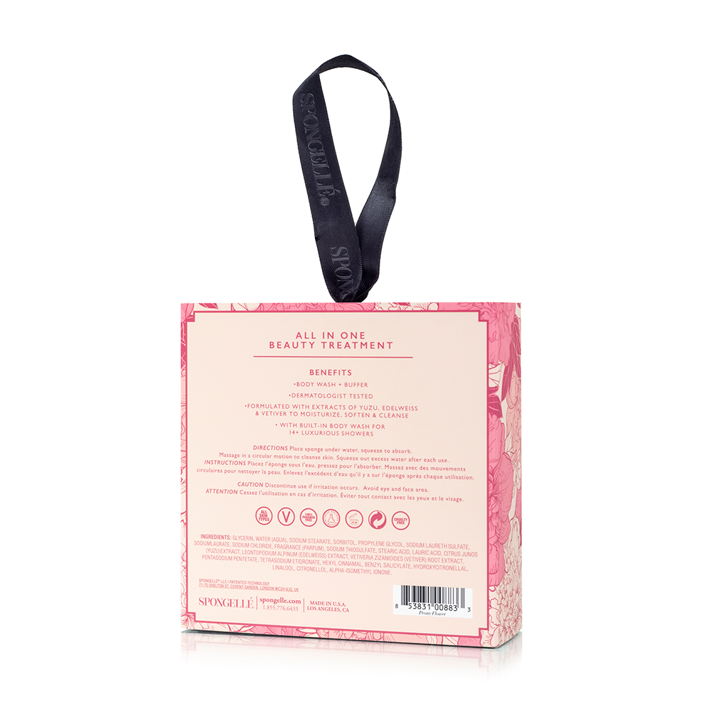 Peony Flower - Spongelle Body Wash Infused Body Buffer