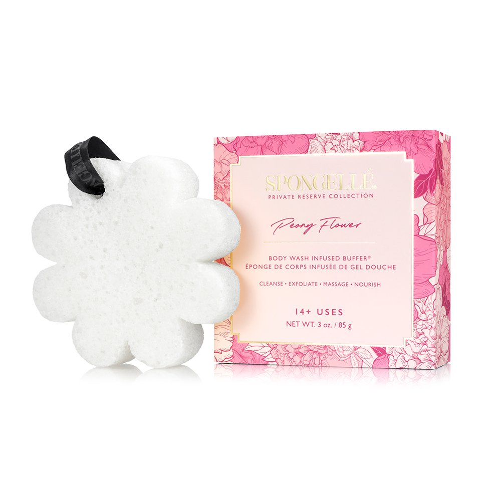 Peony Flower - Spongelle Body Wash Infused Body Buffer