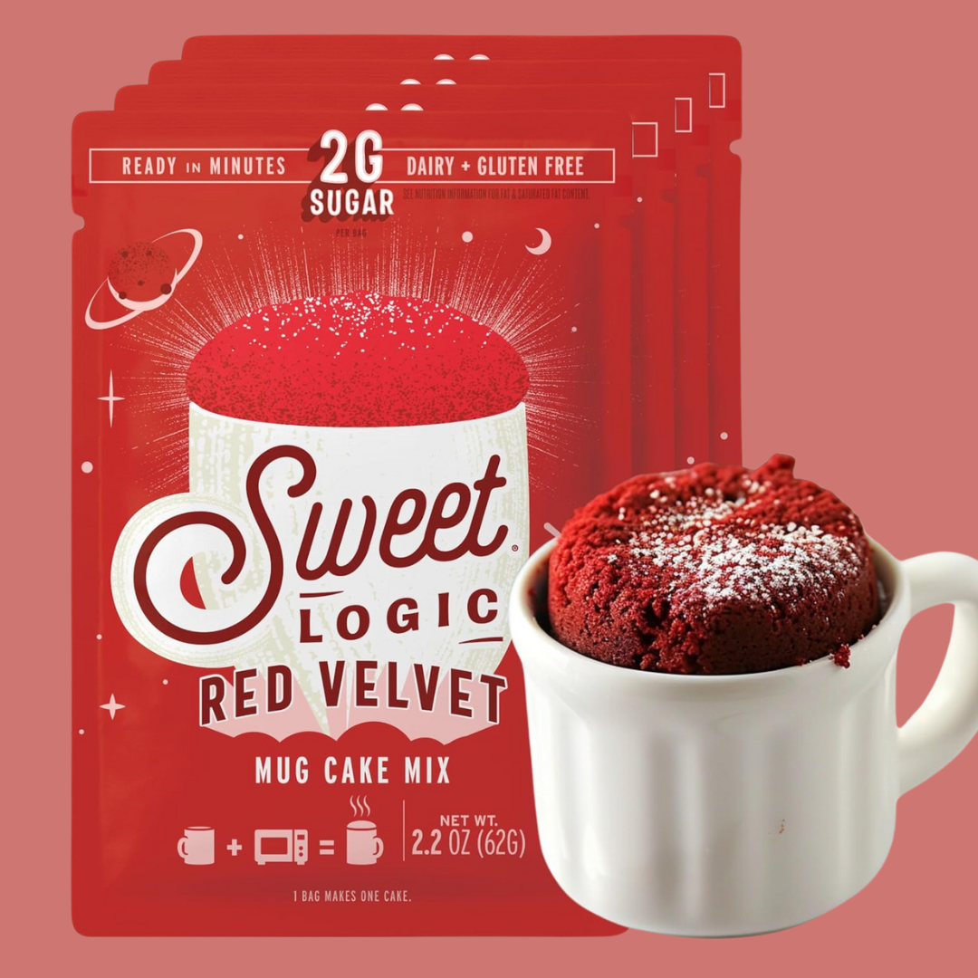Red Velvet Mug Cake Quick Mix - Keto, Dairy-Free (10 Pack)