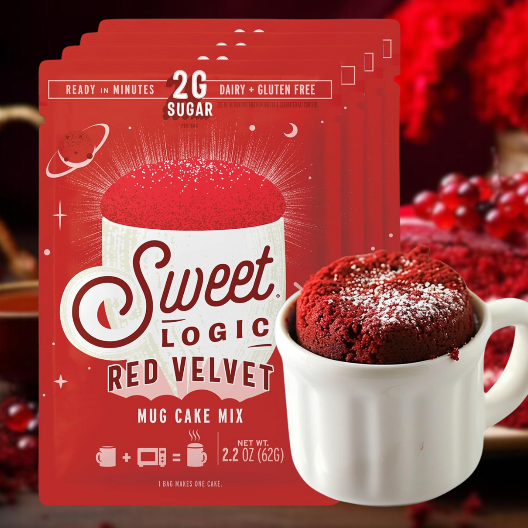 Red Velvet Mug Cake Quick Mix - Keto, Dairy-Free (10 Pack)