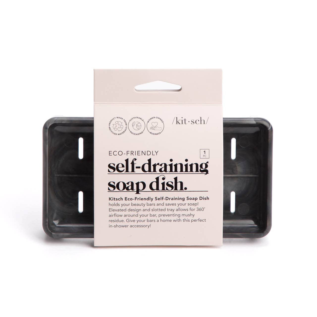 Self-Draining Soap Dish