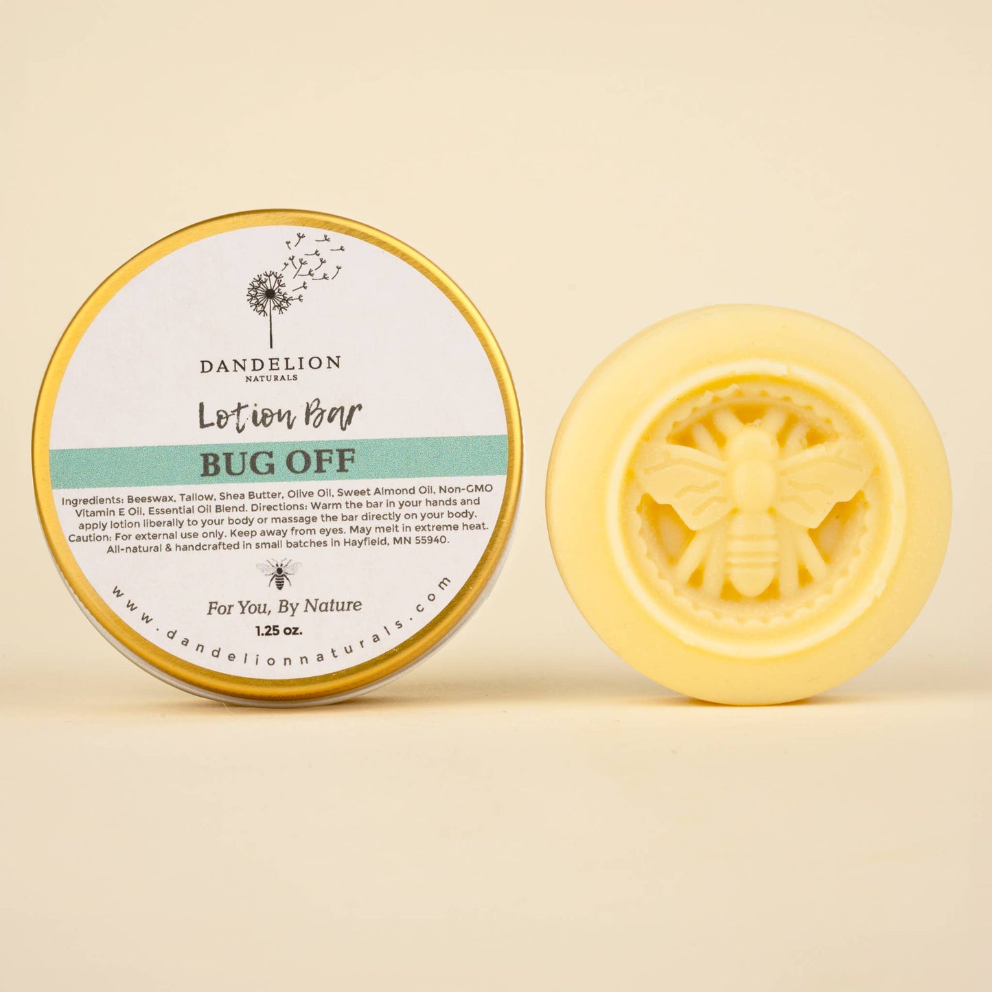 Lotion Bar | Tallow Lotion | Natural Bug Repellant | Bug Off