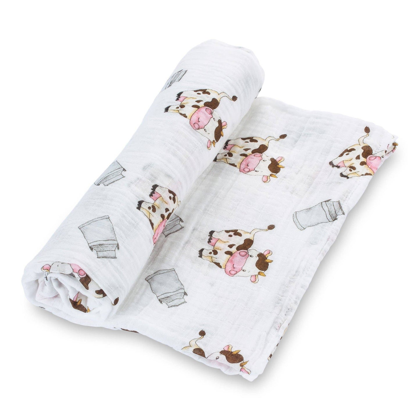 The Cow Goes MOO Baby Swaddle Blanket