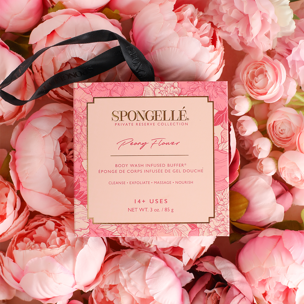 Peony Flower - Spongelle Body Wash Infused Body Buffer