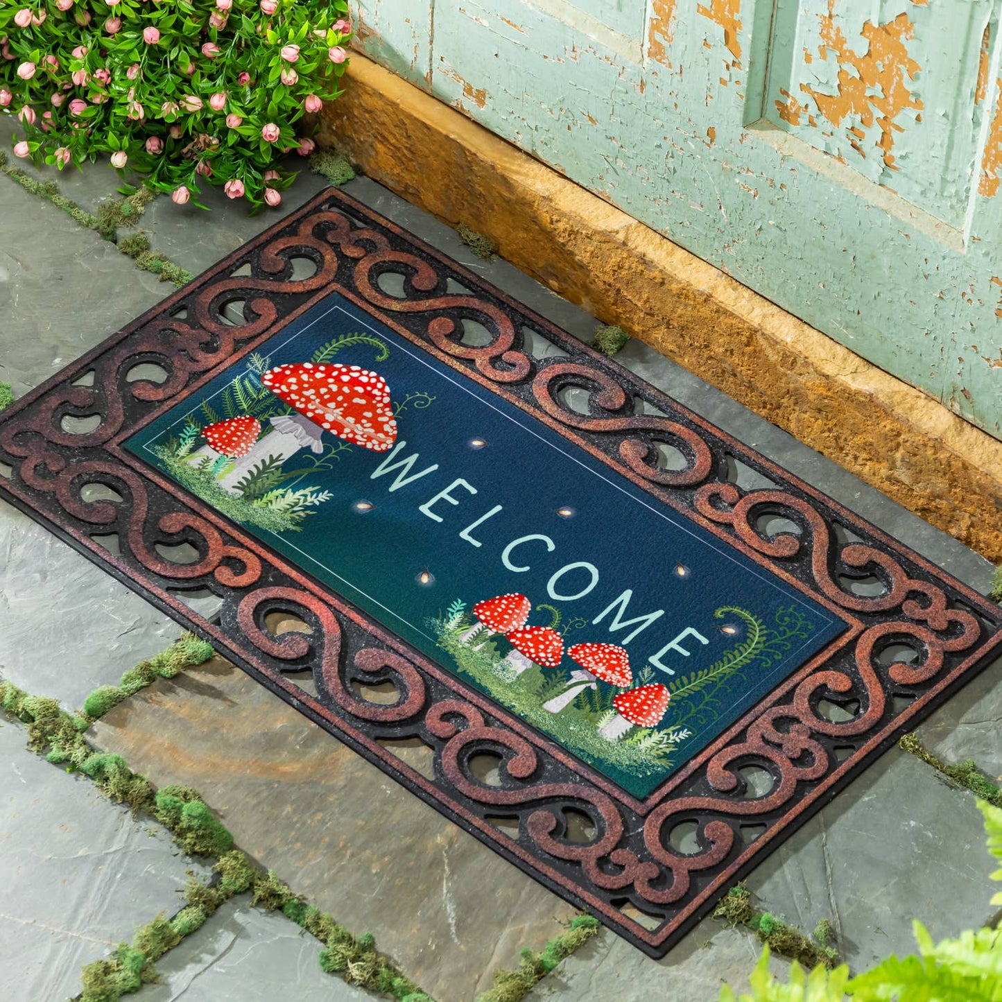 Welcome Friends Mushroom Sassafras Switch Mat