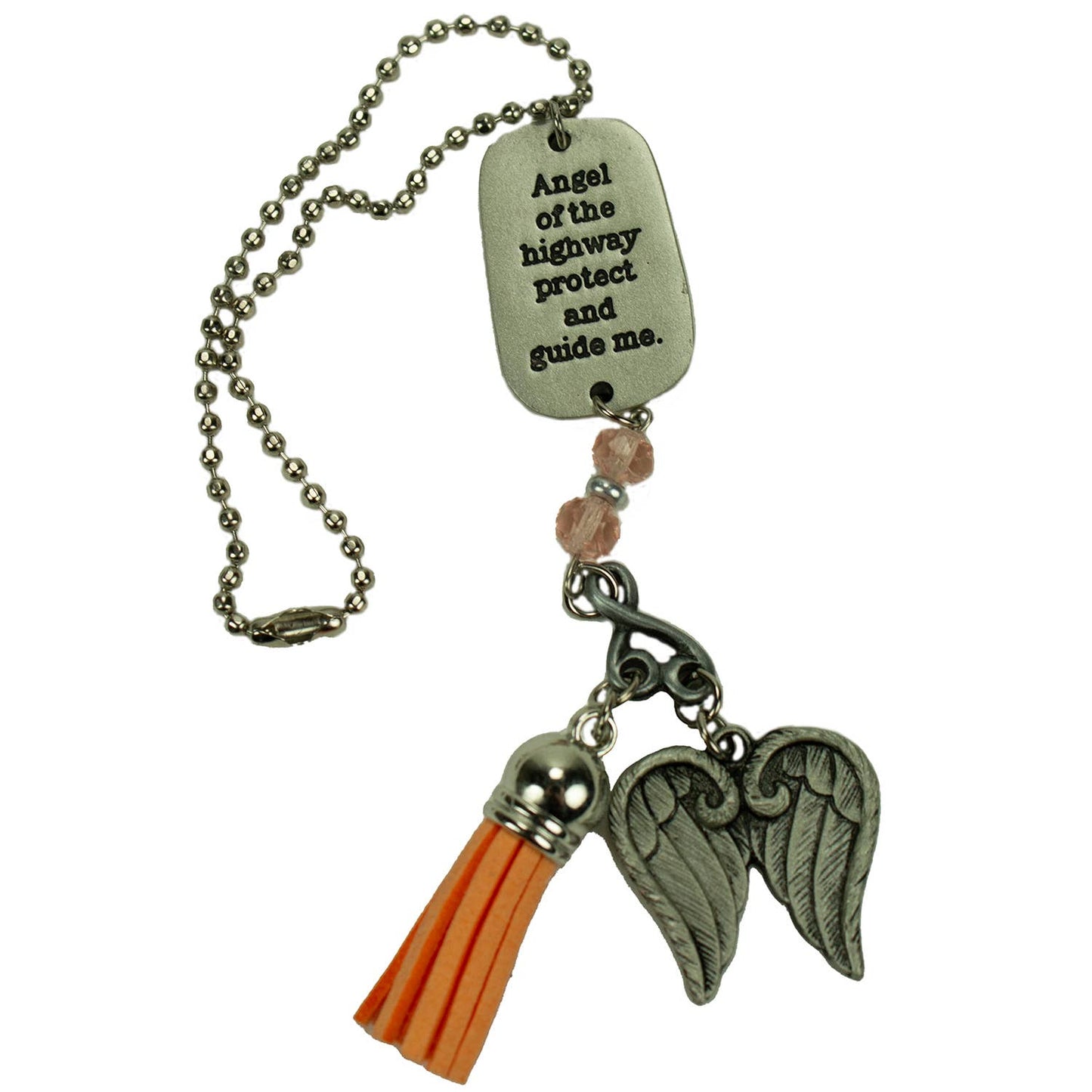 Orange Angel Car Charm