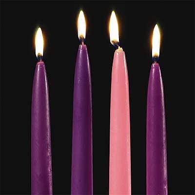 Set of 4 Taper Advent Candles