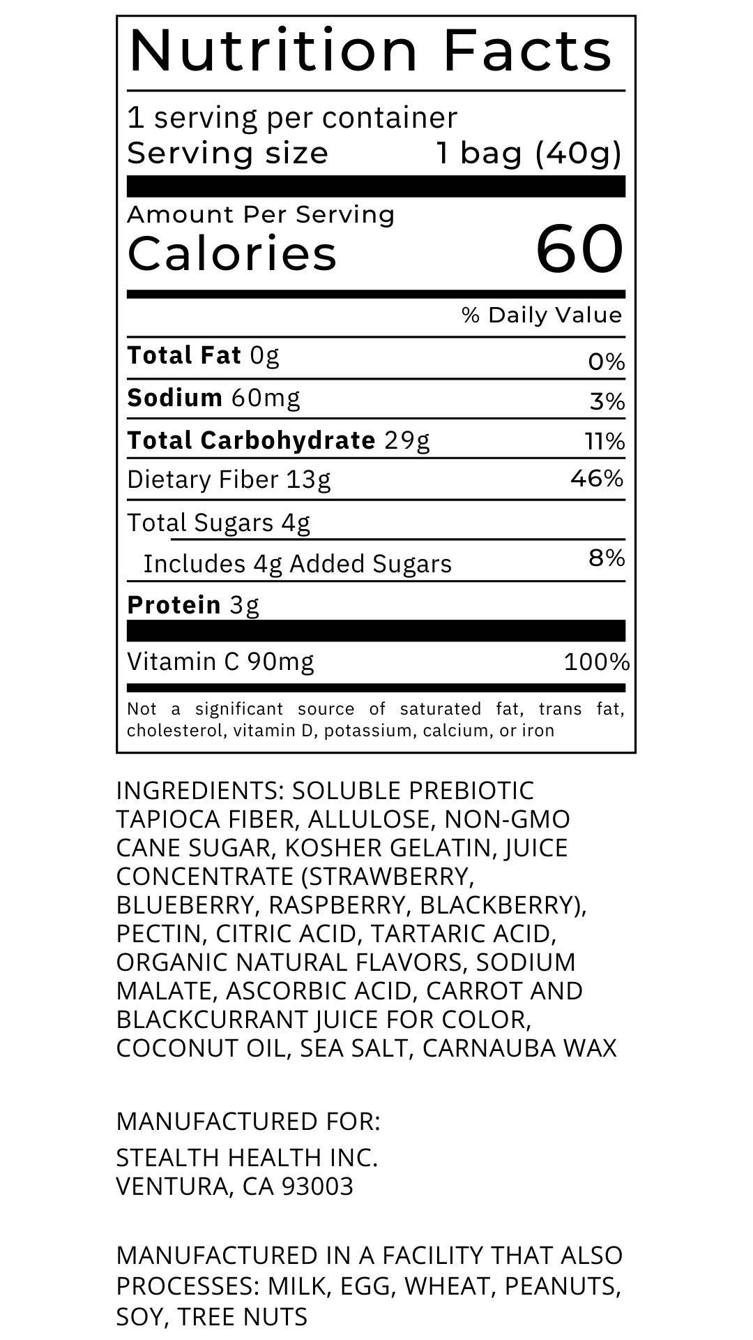 Variety Box Gummy Candy Low 4g Sugar Prebiotics Fruit Juices