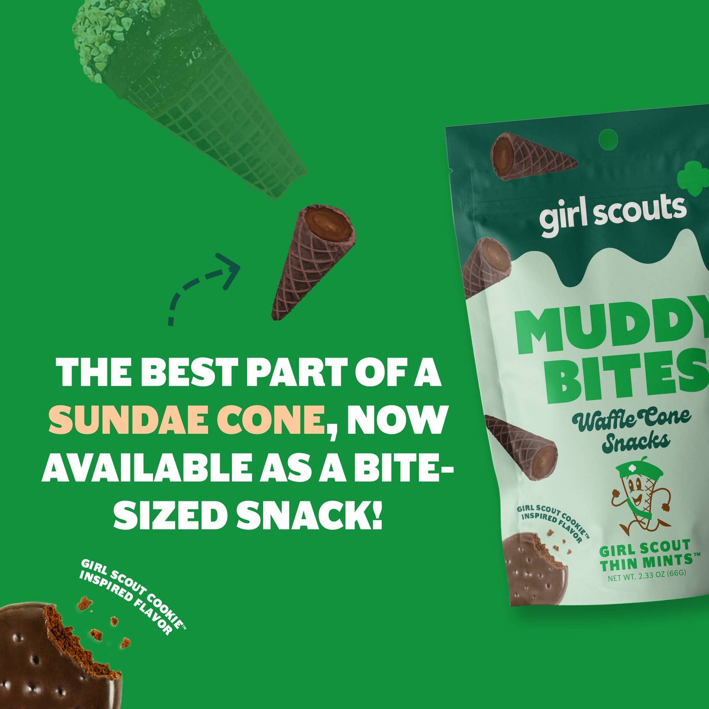 Girl Scout Thin Mint™ Bite-Sized Waffle Cones Snacks