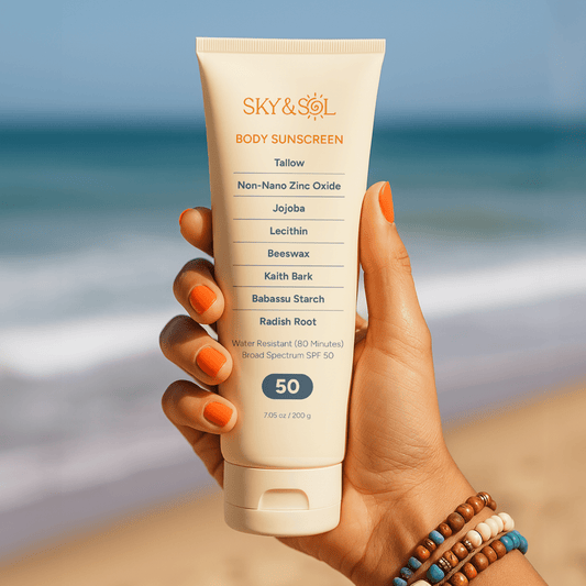 Body Sunscreen SPF 50 – Natural Tallow Mineral Formula