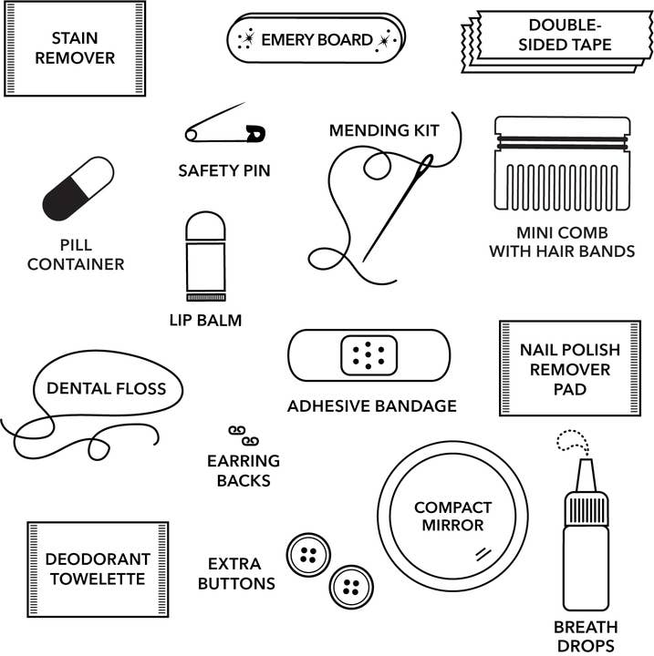 Velvet Scarf Minimergency Kit