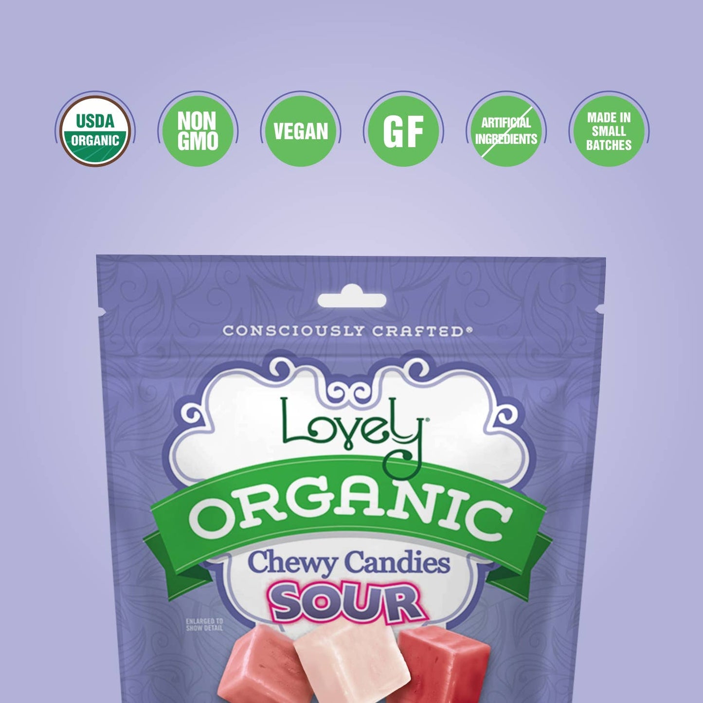 Organic Sour Chewy Candies