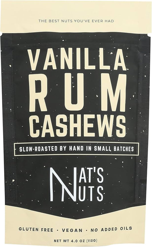 Vanilla Rum Cashews - Nat's Nuts