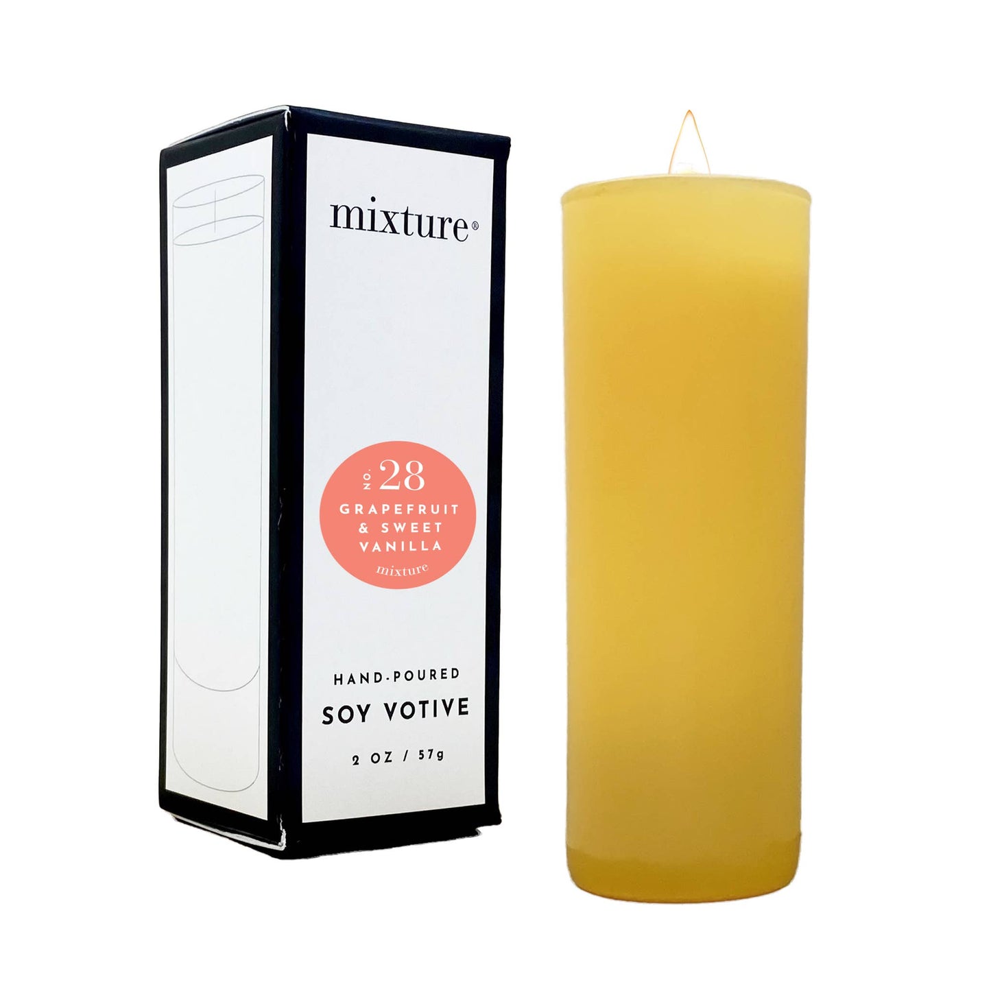 2 oz Yellow Votive