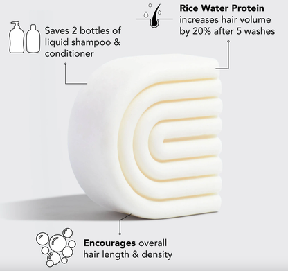 Rice Water Protein Conditioner Bar for Hair Growth