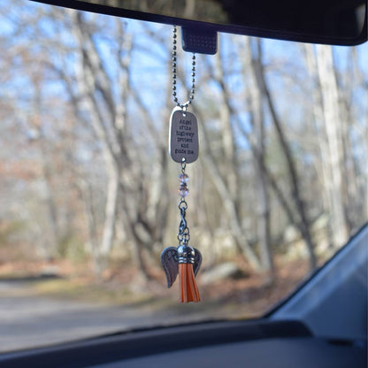 Orange Angel Car Charm