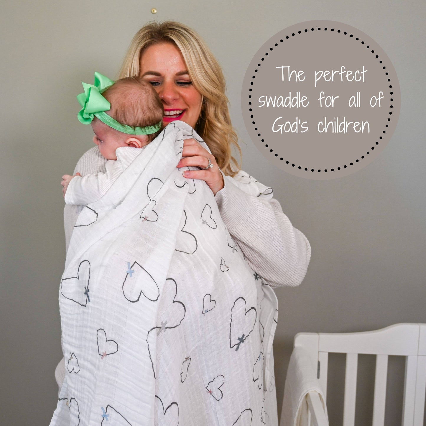 The Love of Christ Baby Swaddle Blanket