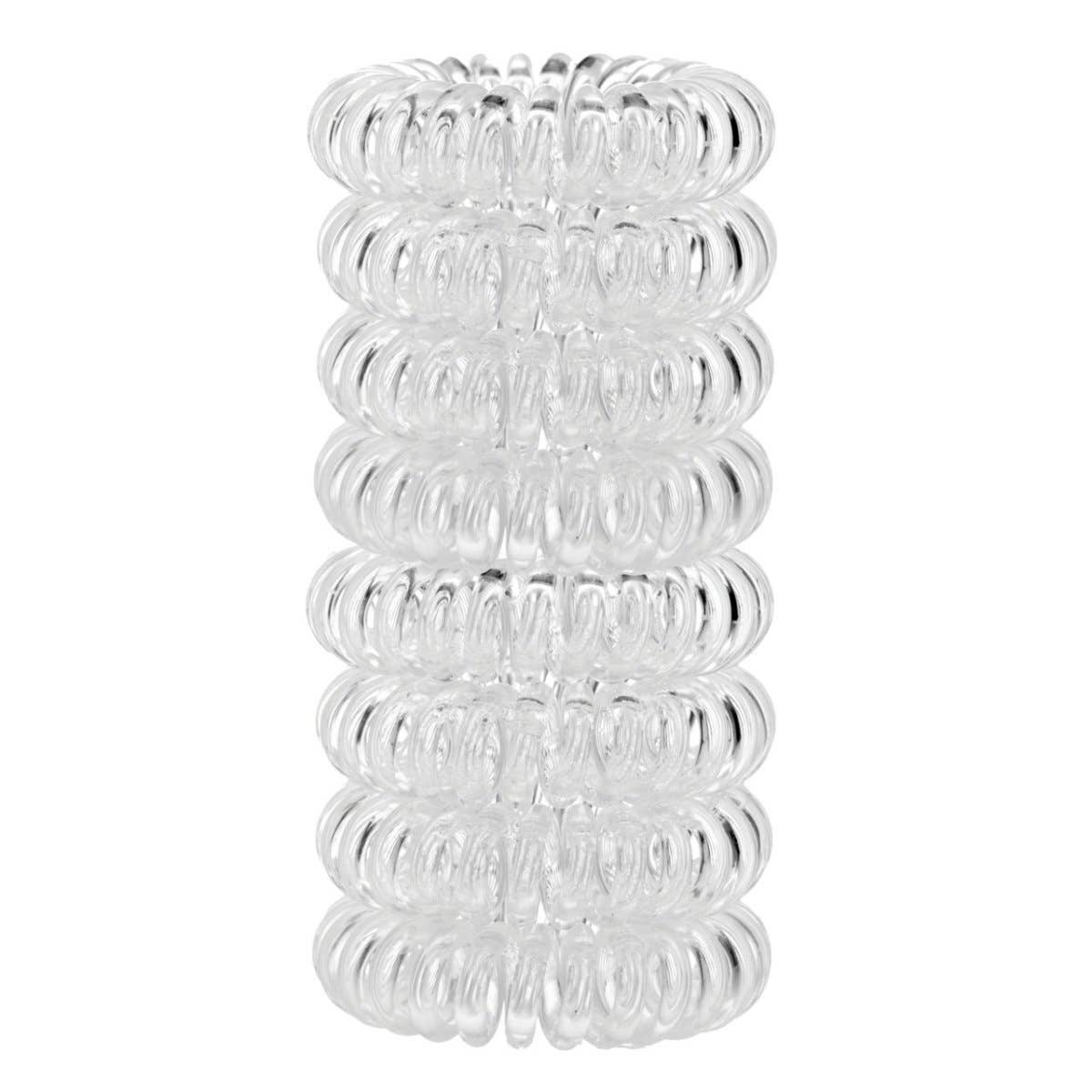 Spiral Hair Ties 8 Pack - Clear