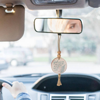 Never More Than A Prayer Away Boho Car Charm