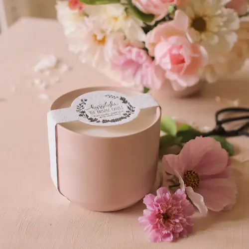 Adelyn | Growing Candle, flower seed-label, eco-friendly