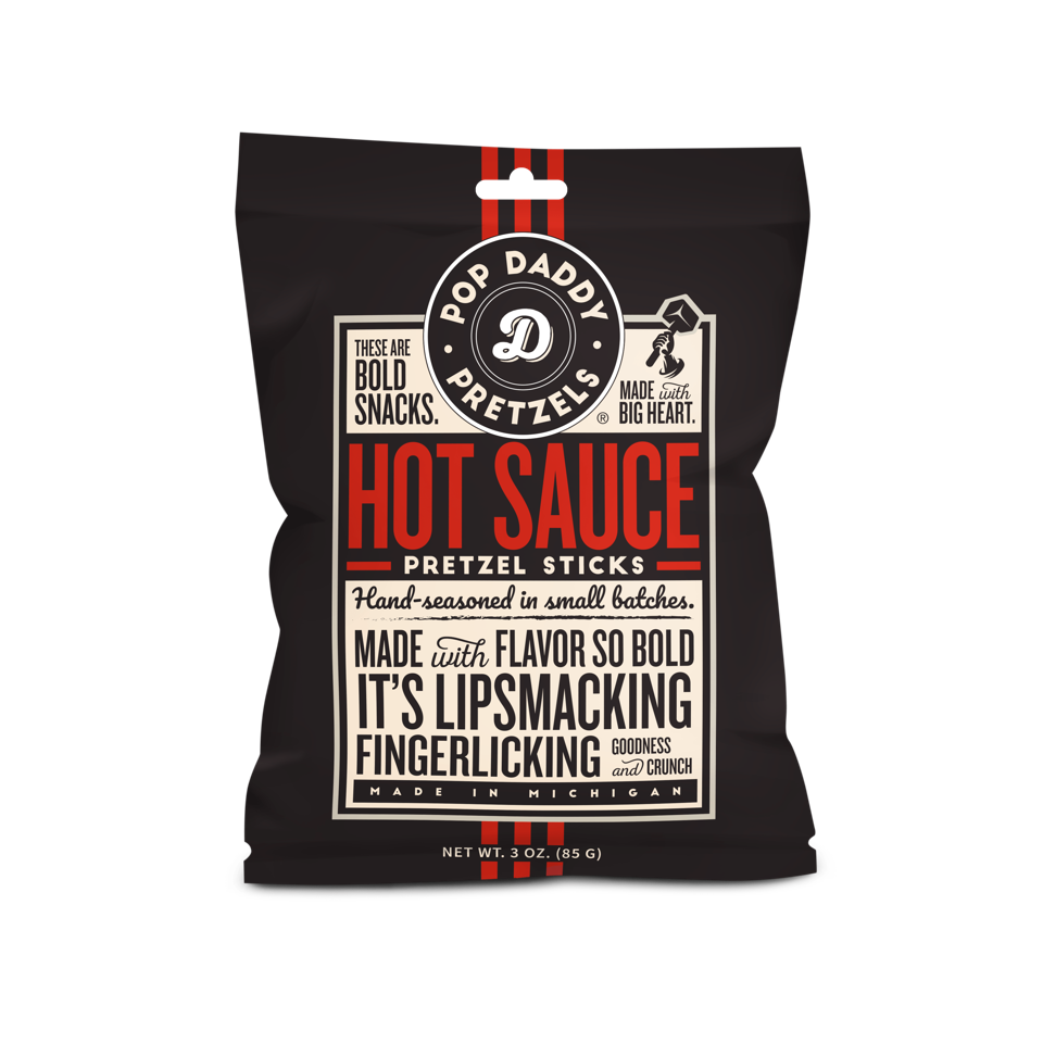 Pop Daddy – Hot Sauce Seasoned Pretzels 3.0oz