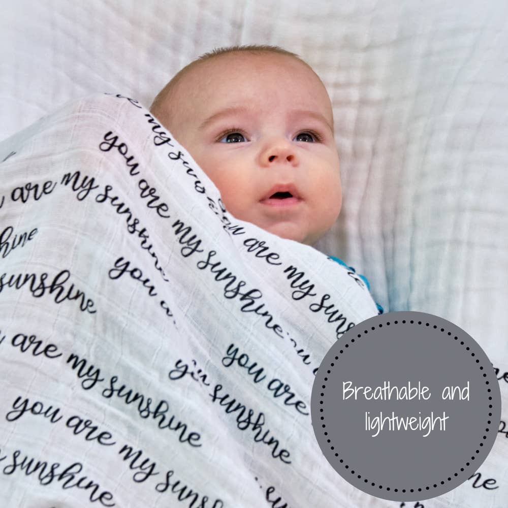 You Are My Sunshine Baby Swaddle Blanket