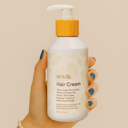 Leave-In Hair Conditioner Cream – Tallow Hair Treatment