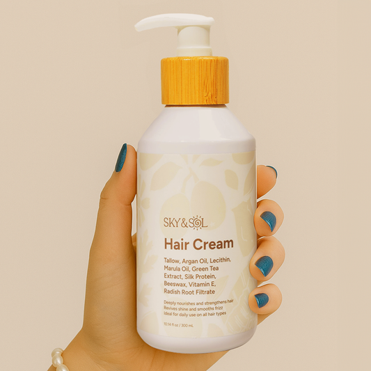 Leave-In Hair Conditioner Cream – Tallow Hair Treatment