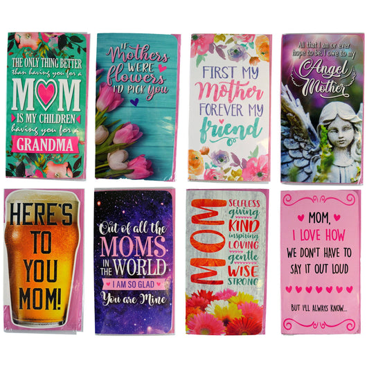Mother's Day Mom Love JUMBO Greeting Card Assortment- 8/Pack