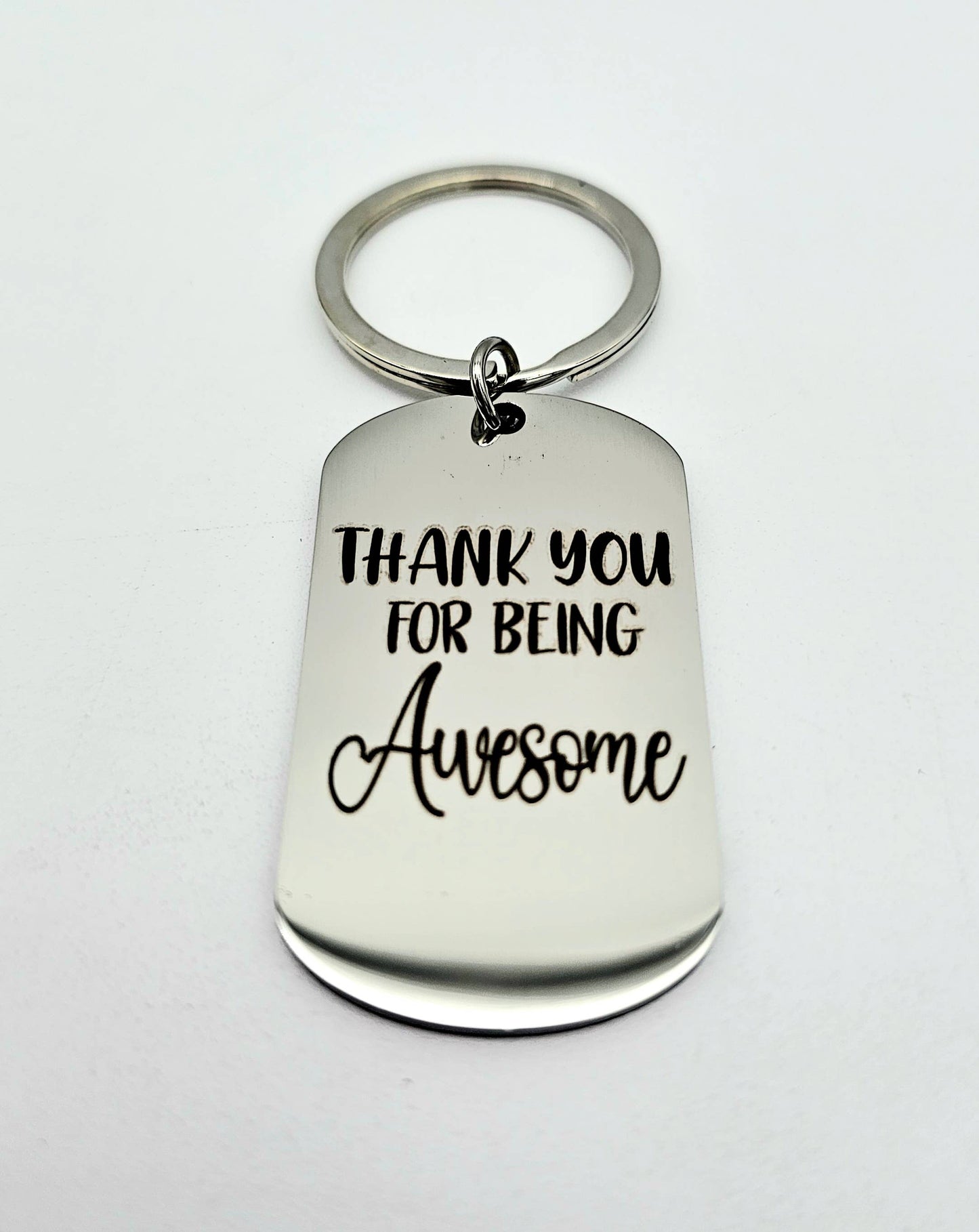 Thank You for Being Awesome Keychain Gift