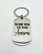 Thank You for Being Awesome Keychain Gift