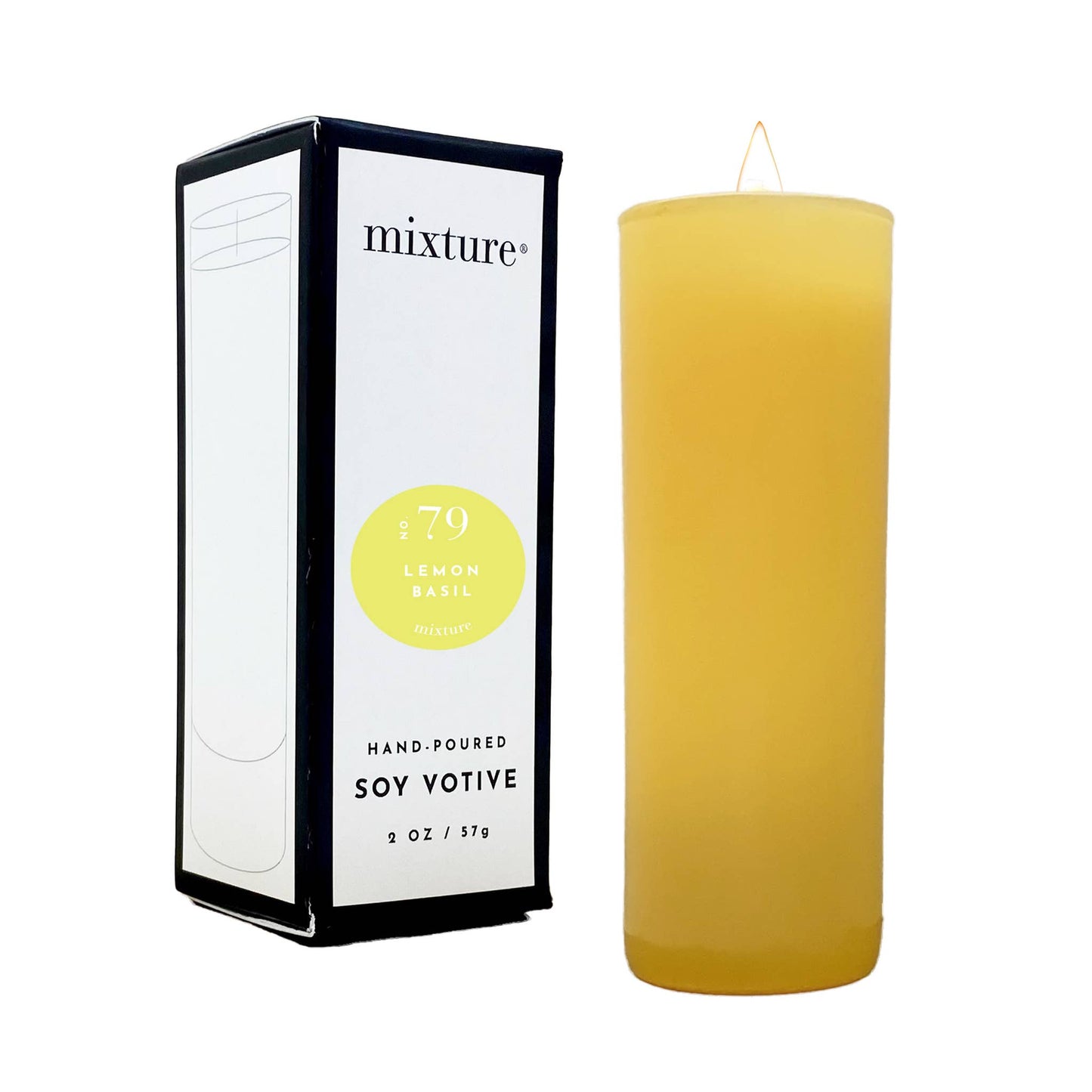 2 oz Yellow Votive