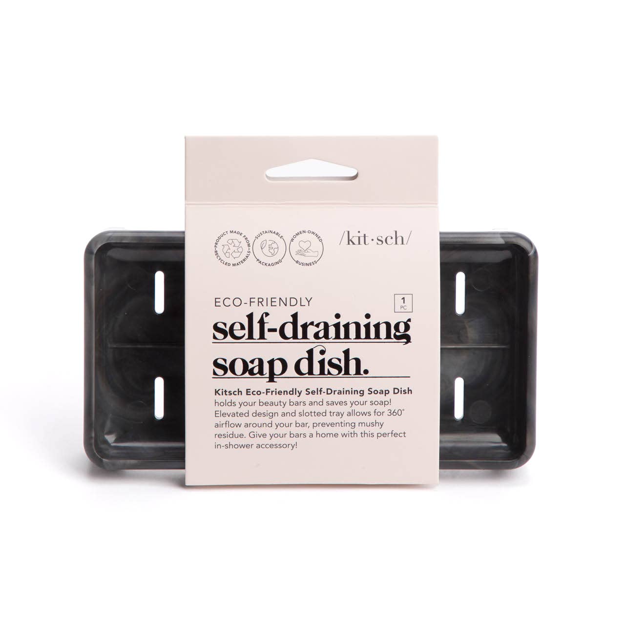 Self-Draining Soap Dish