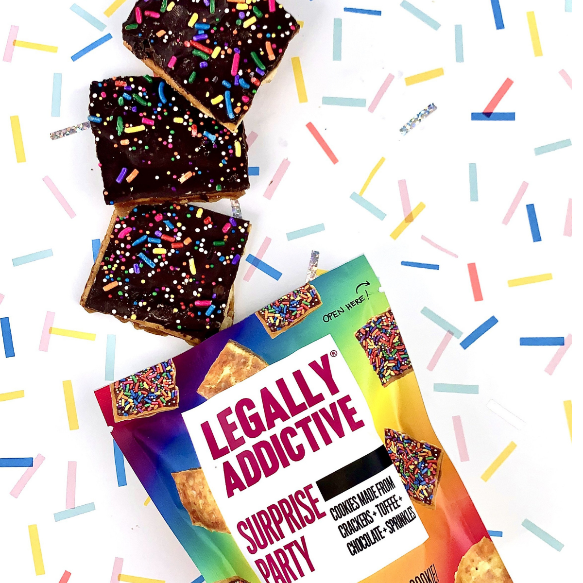 Legally Addictive Surprise Party Cracker Cookies Mini