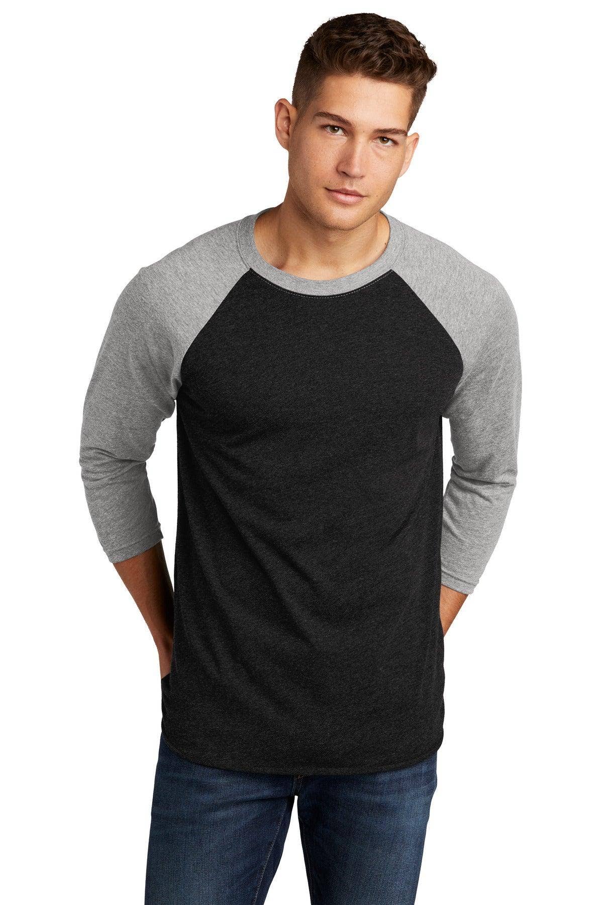 Next Level Apparel     Unisex Tri-Blend 3/4-Sleeve Raglan Tee. NL6051