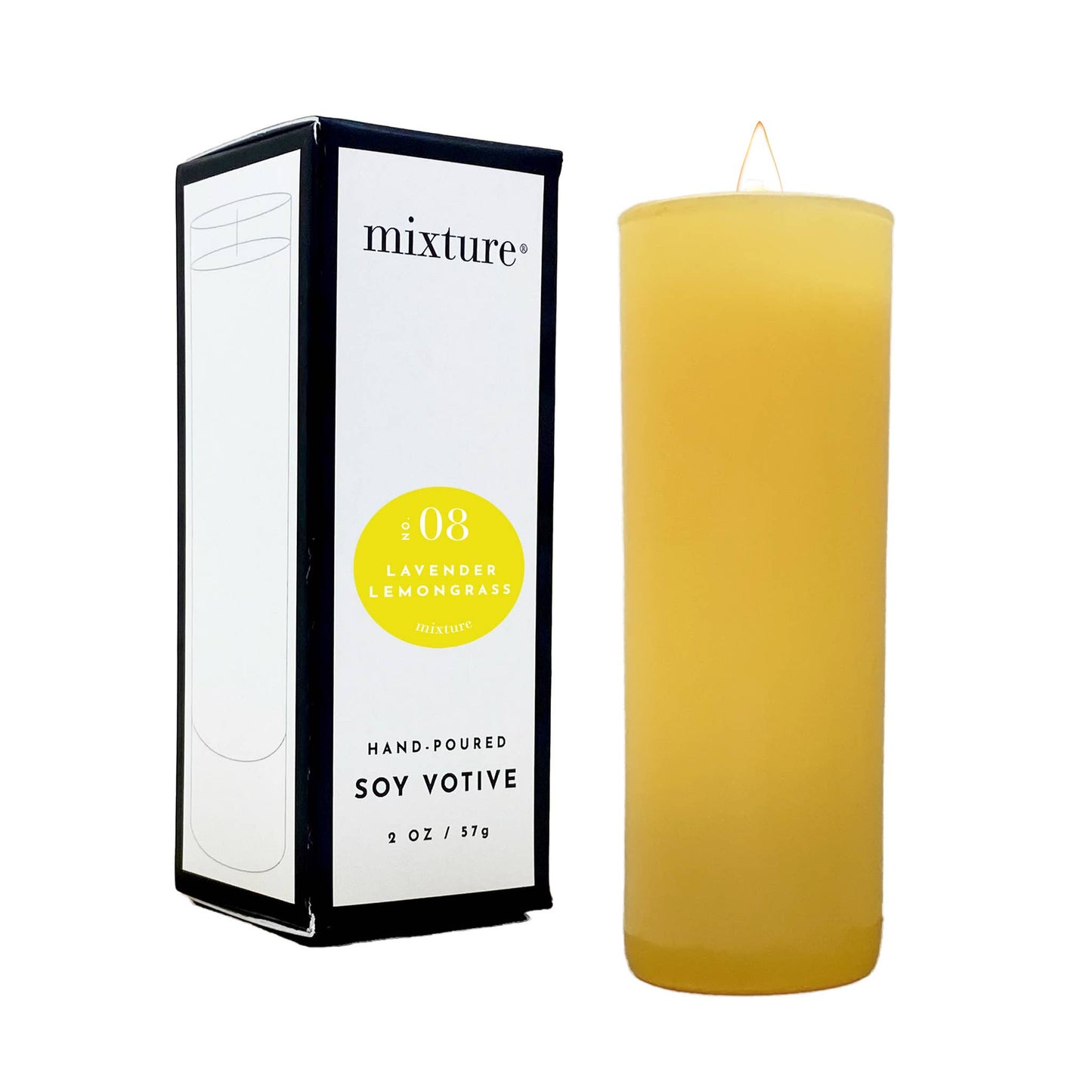 2 oz Yellow Votive