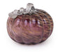 Medium Mellow Mauve Glass Pumpkin Fall