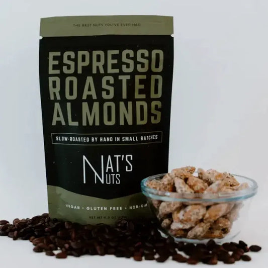 Espresso Roasted Almonds - Nat's Nuts