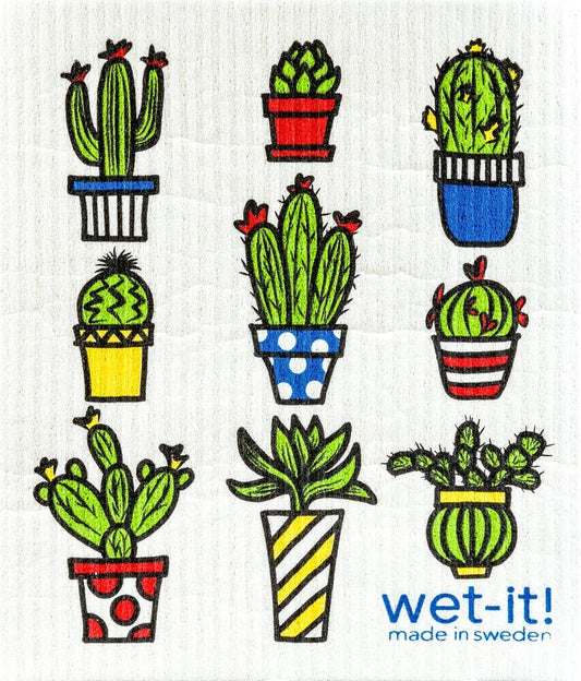 Cactus Pots Swedish Cloth