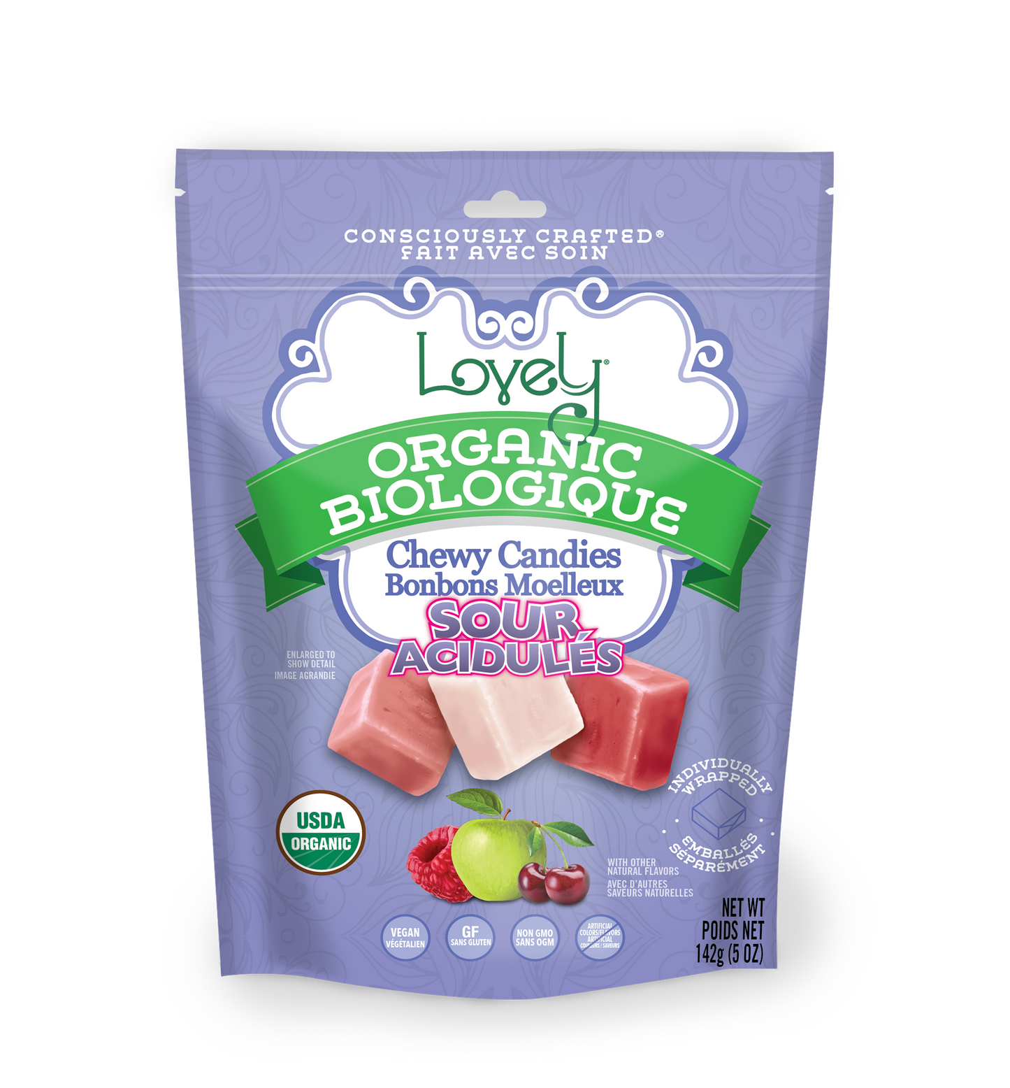 Organic Sour Chewy Candies