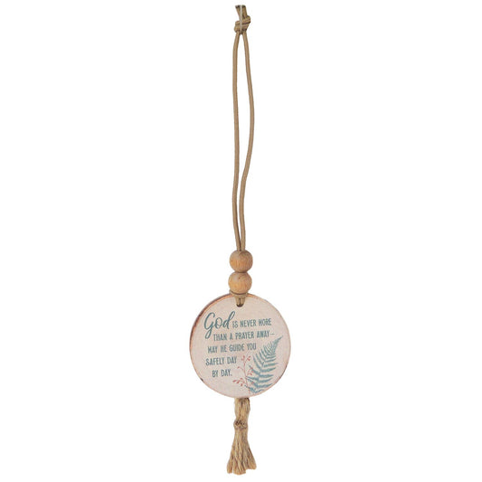 Never More Than A Prayer Away Boho Car Charm