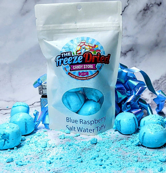 Freeze Dried Blue Raspberry Salt Water Taffy