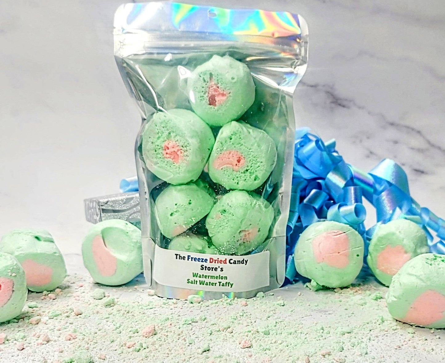 Freeze Dried Watermelon Salt Water Taffy