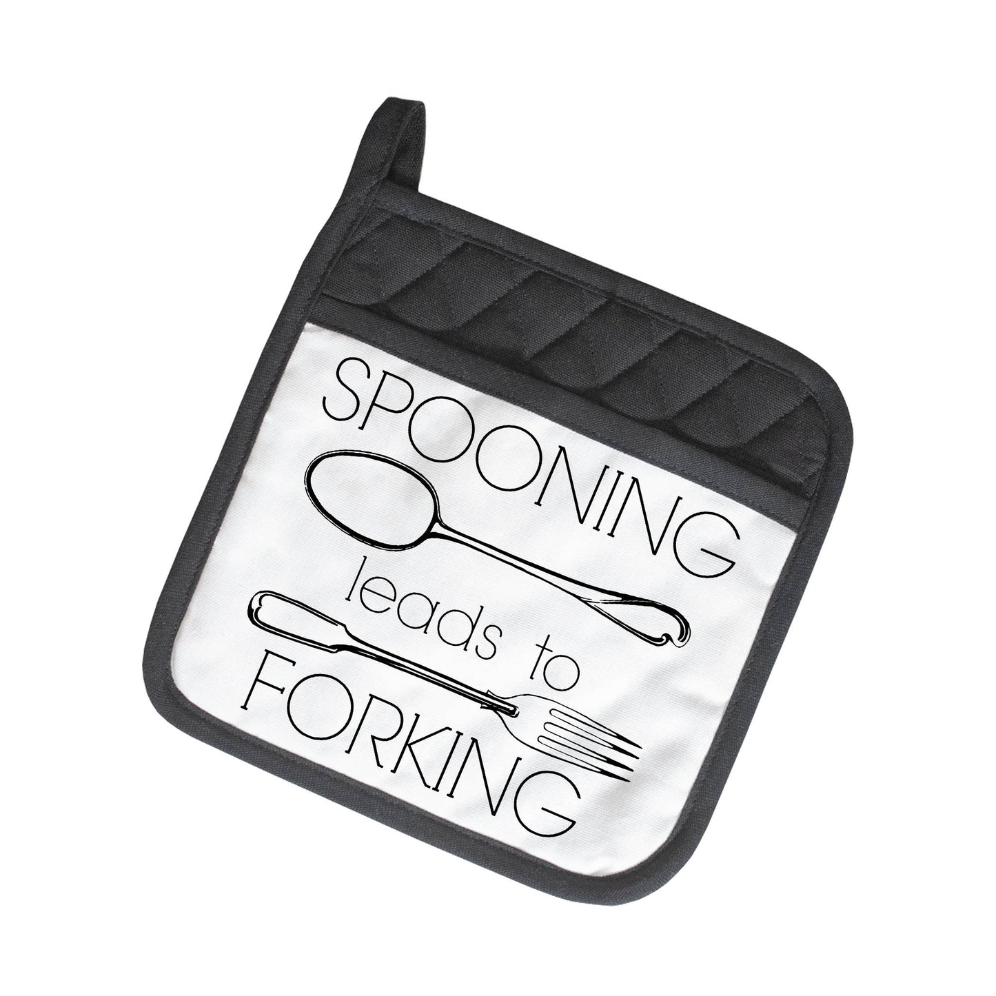 Spooning Leads To Forking | Funny Potholders