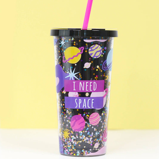 I Need Space Tumbler with Straw