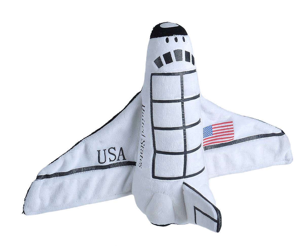 Huggers Space Shuttle Stuffed Animal 8"